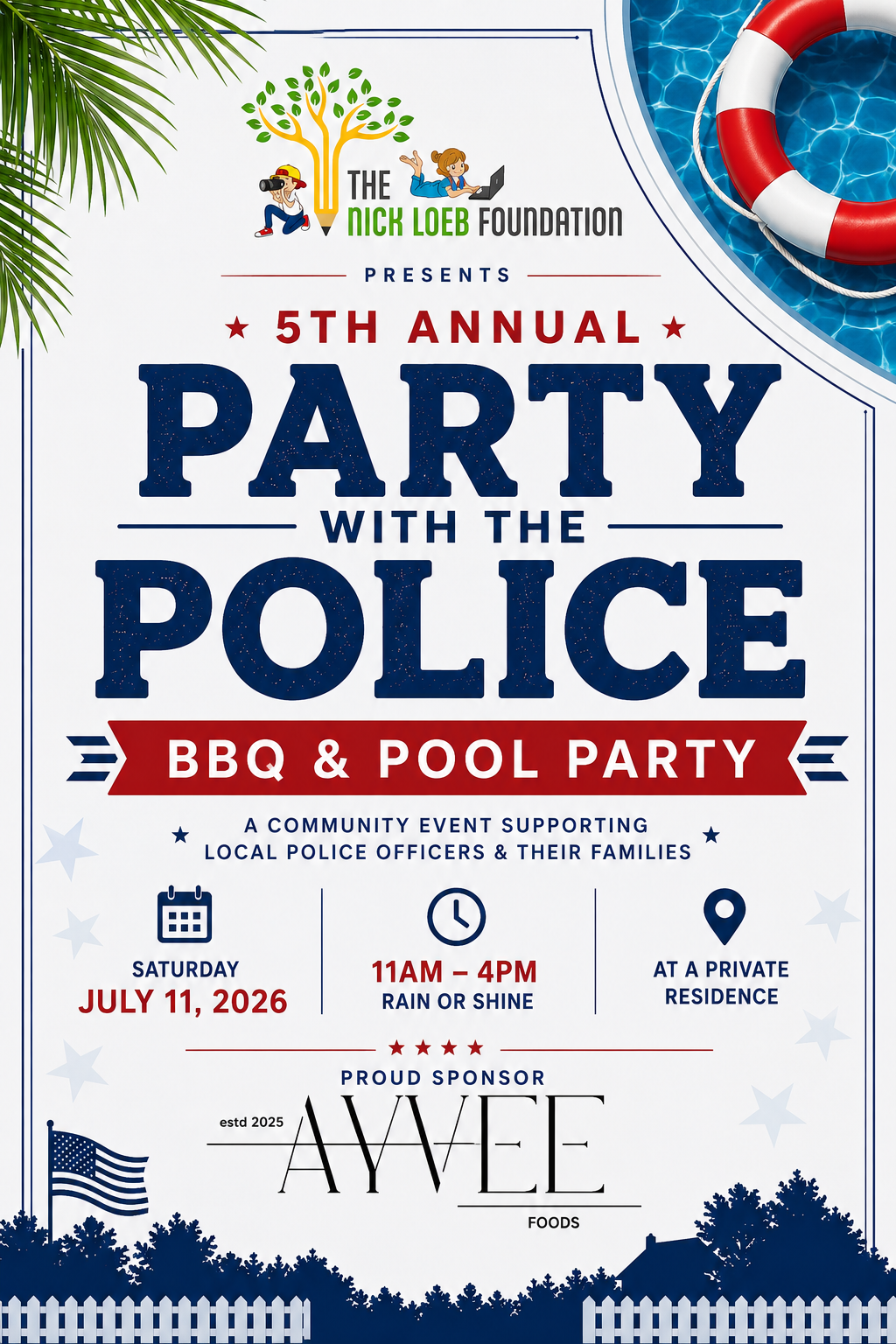5th Annual Party With the Police BBQ & Pool Party